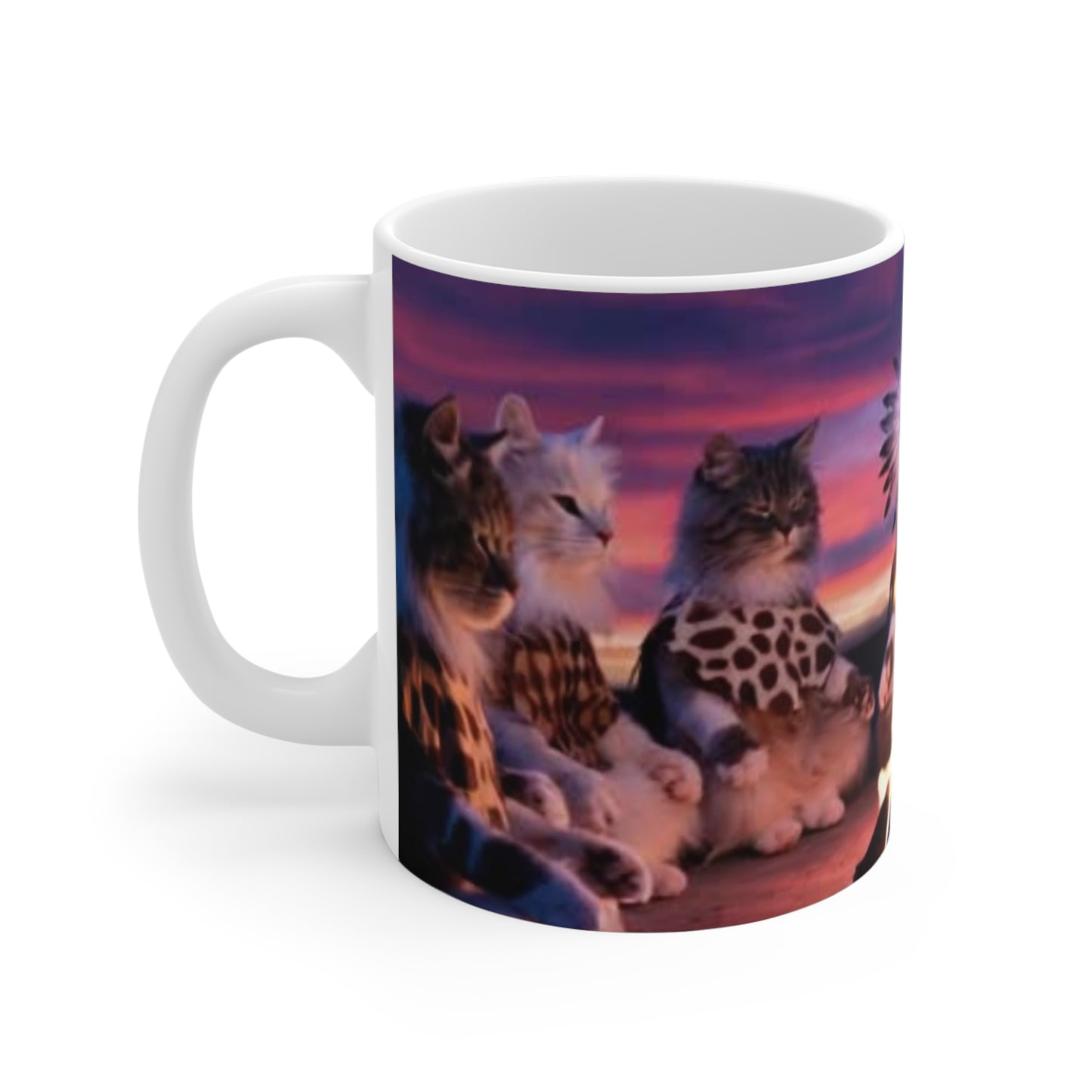 Cats in the Stone Age Chieftain Mug