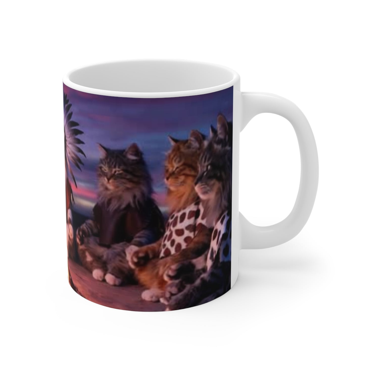 Cats in the Stone Age Chieftain Mug